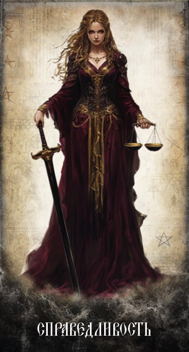 Карта Таро Справедливость