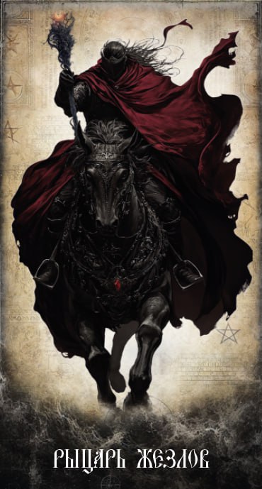 Карта Таро Рыцарь Жезлов