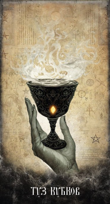 Карта Таро Туз Кубков