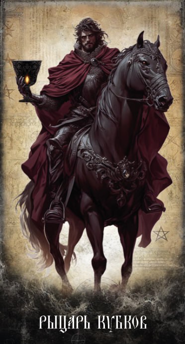 Карта Таро Рыцарь Кубков