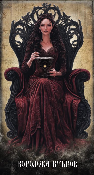 Карта Таро Королева Кубков