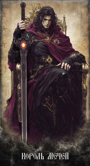 Карта Таро Король Мечей